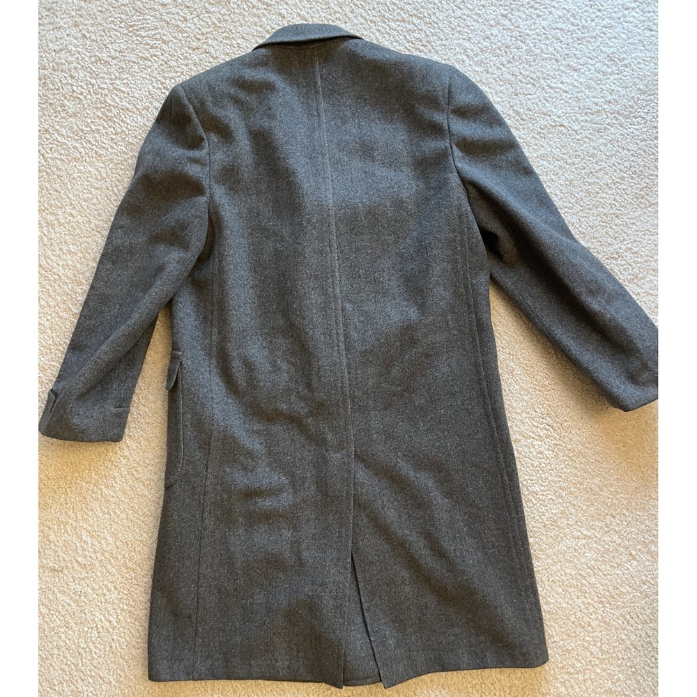 Vintage Executive Group by Bond Lined Wool Winter Trench Coat Men 46 2XL - Picture 4 of 6